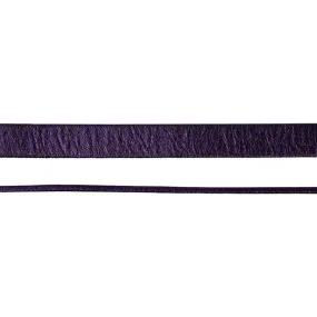 10mm Purple Metallic Pearl Flat Leather