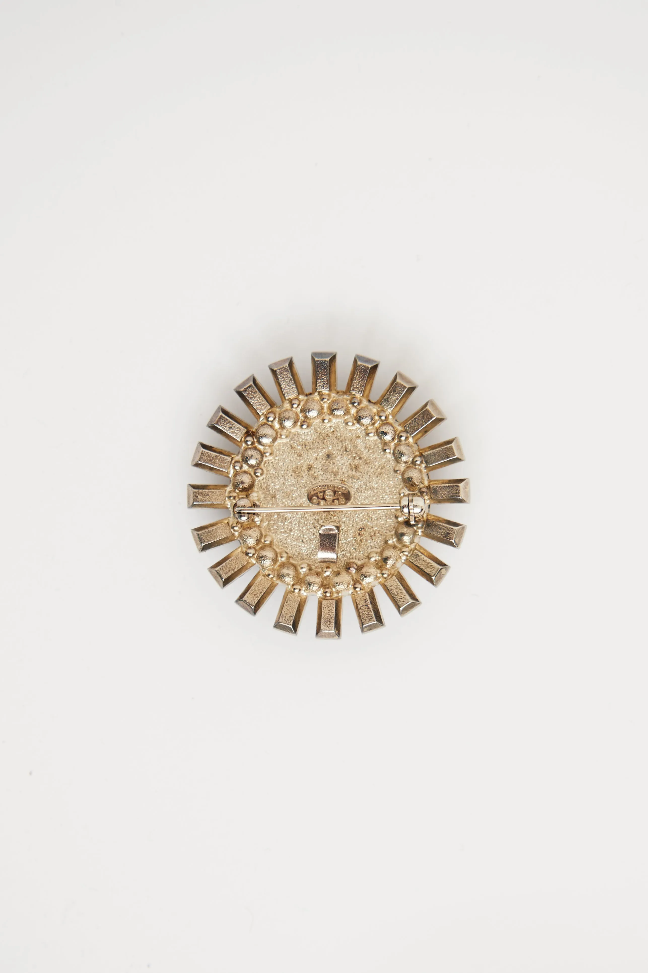 2007 Red & Black CC Crystal Brooch
