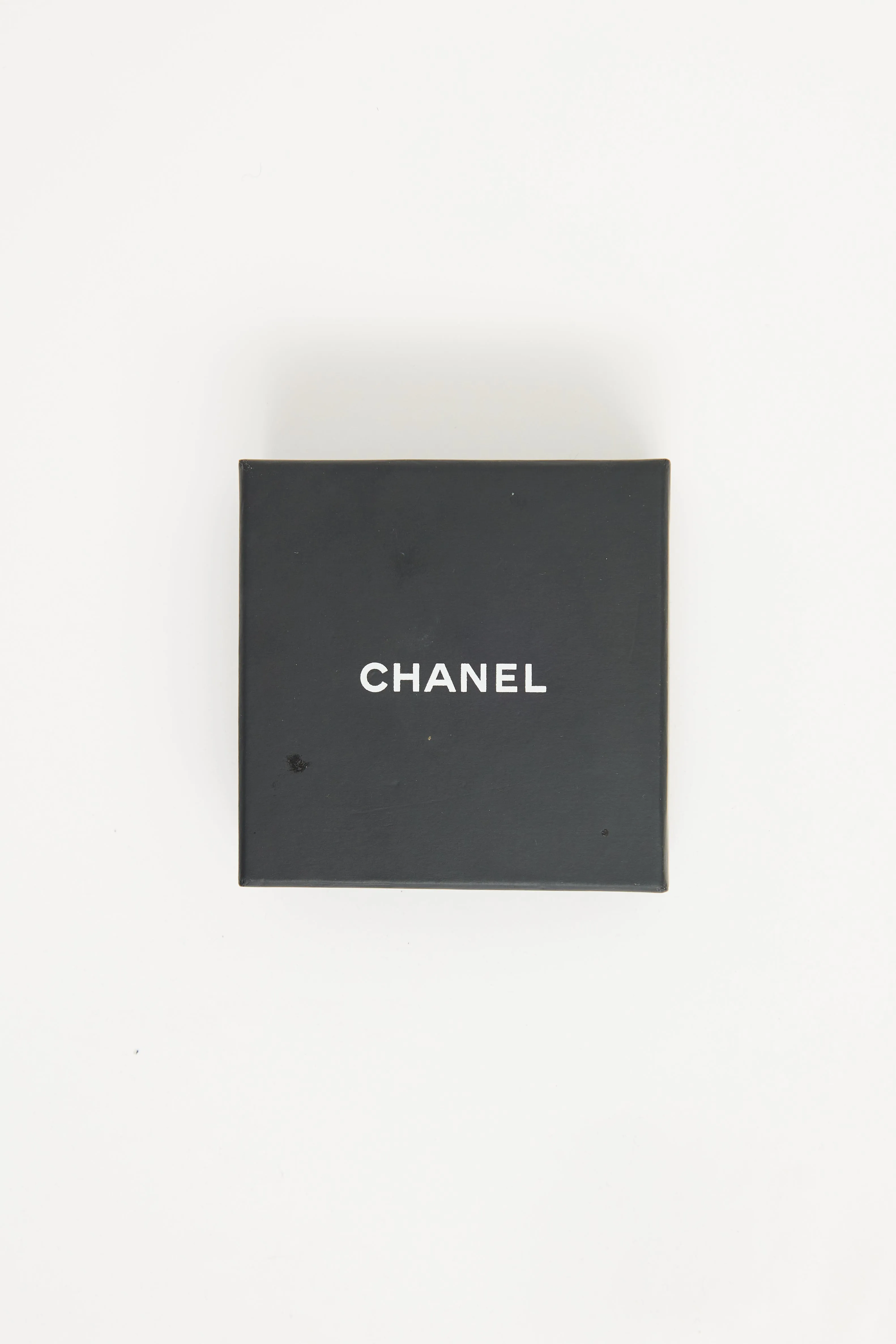 2018 Silver Tone Crystal CC Brooch