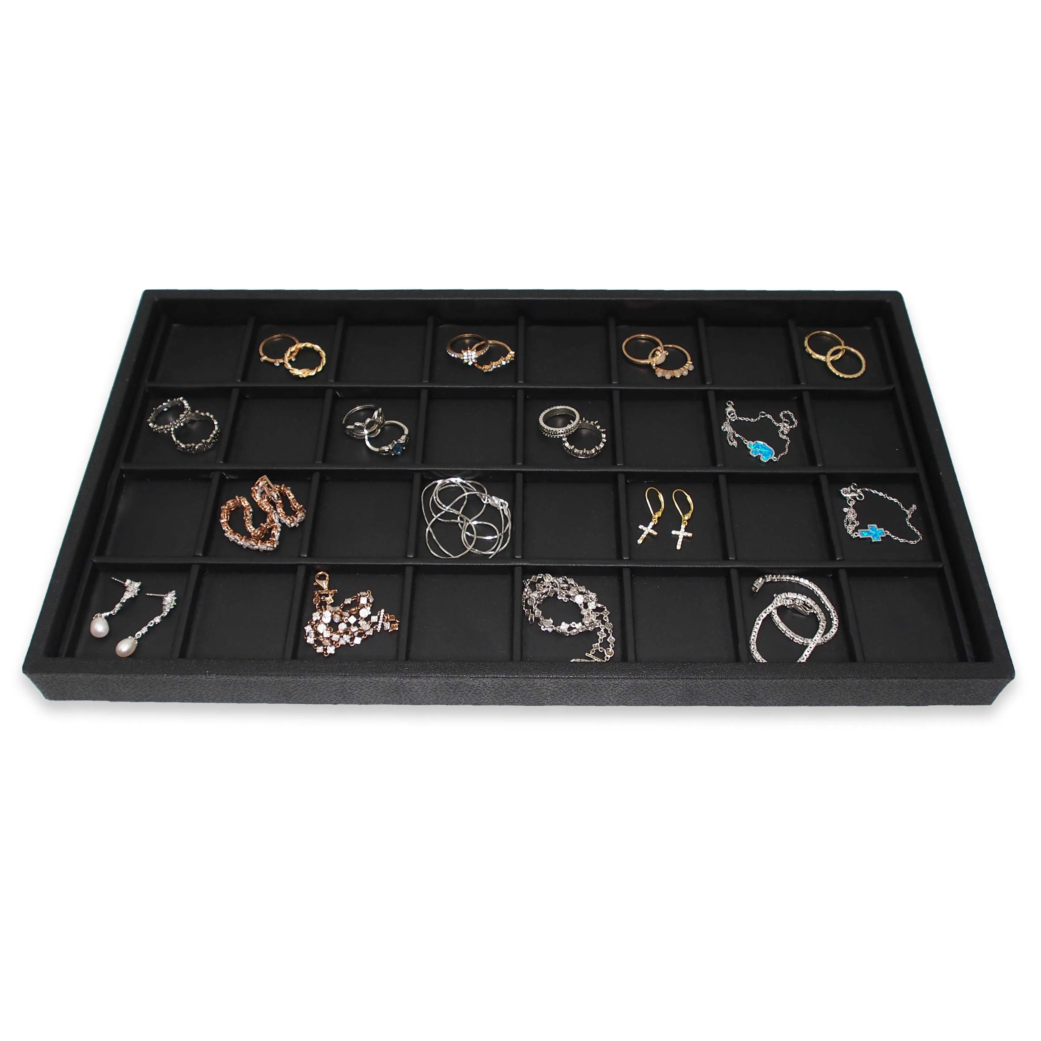 Black Faux Leather 32 Section Deluxe Insert Liner