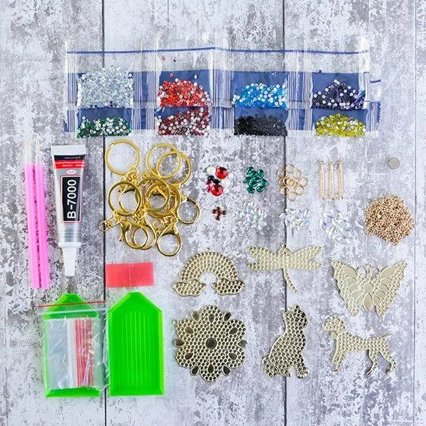 CA-PDKT2: Crystal Art Pendant Kit set of 6