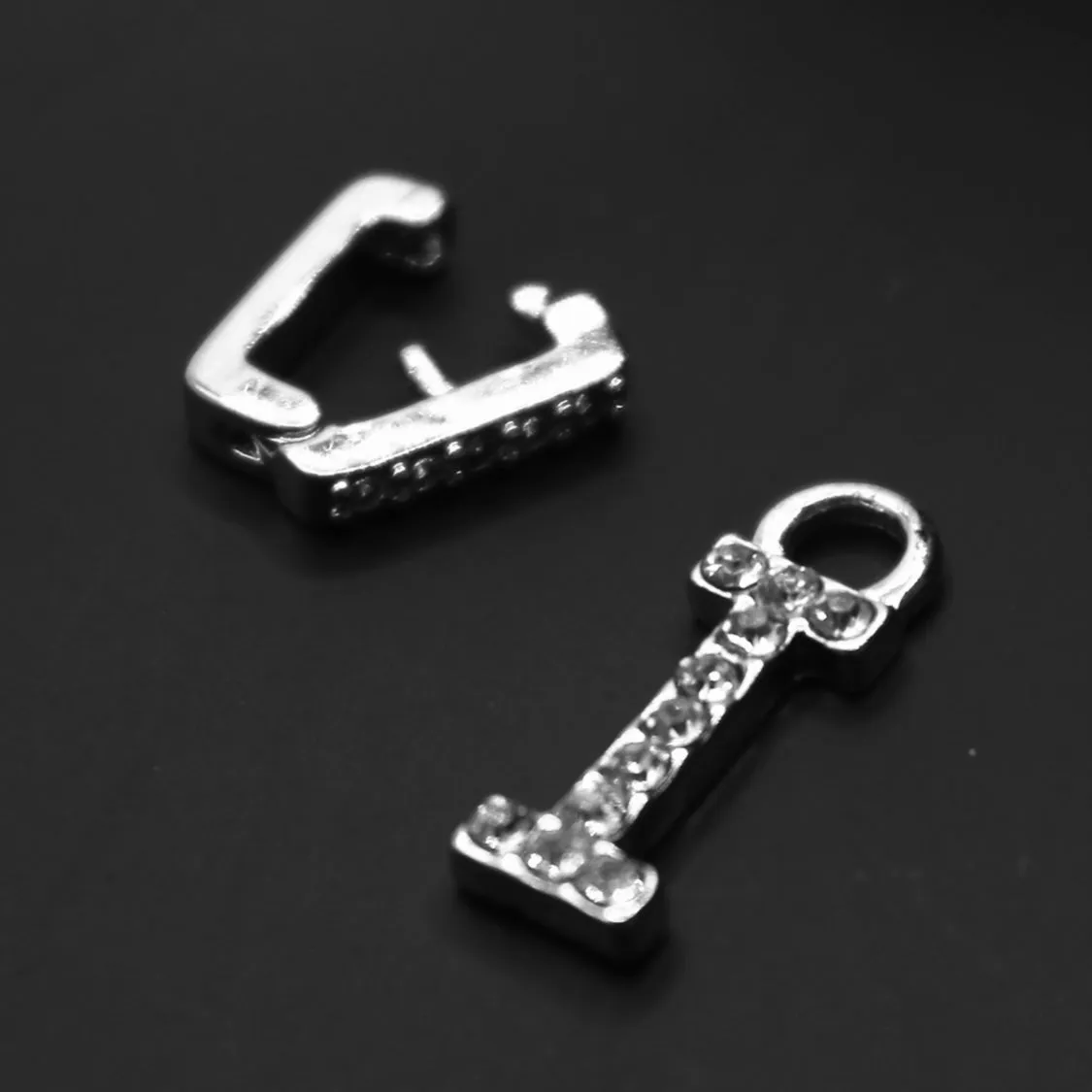 DISPLAY 132 piece Rhinestone Initial Letter Necklace Bracelet Anklet Gold Silver PICK UP ONLY