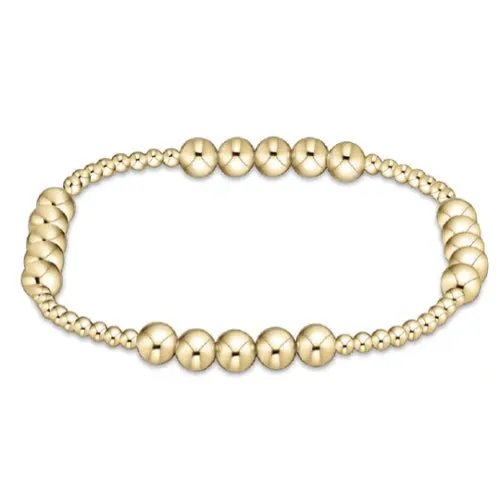enewton Classic Blissful Pattern 2.5mm Bead Bracelet - 5mm Gold