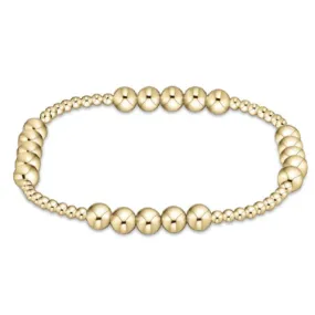 enewton Classic Blissful Pattern 2.5mm Bead Bracelet - 5mm Gold