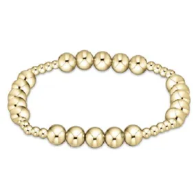 enewton Classic Blissful Pattern 3mm Bead  Bracelet - 6mm Gold
