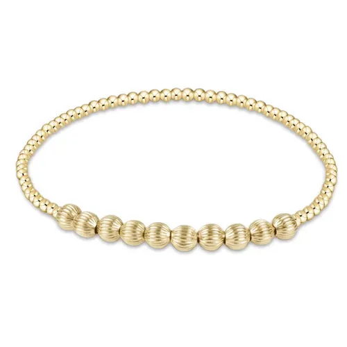 enewton Dignity Beaded Bliss 2mm Bead Bracelet - 4mm Gold