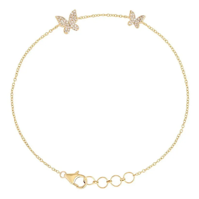 Ethereal Charm Diamond Bangle Bracelet