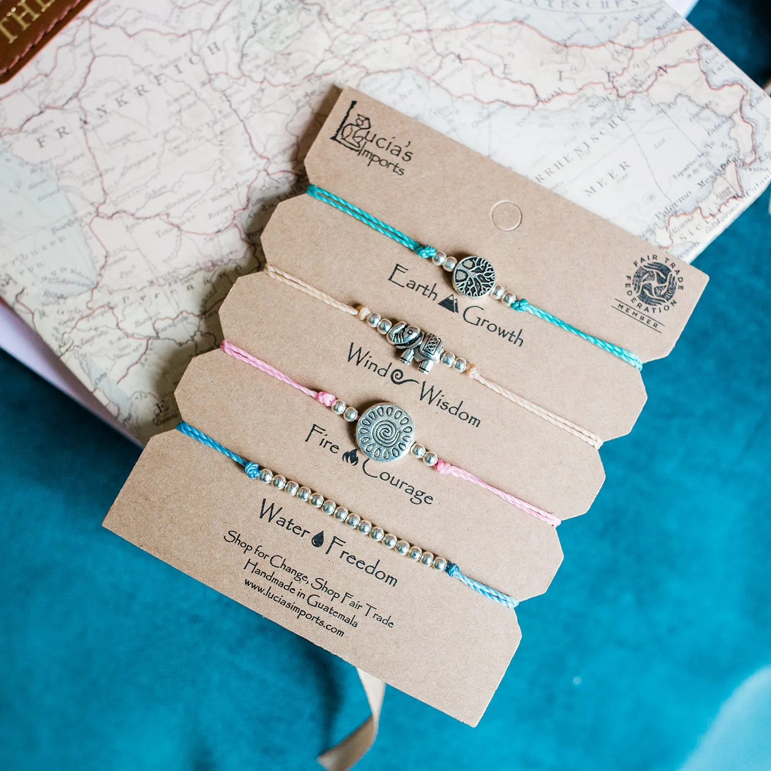 Growth String Charm Bracelet Set