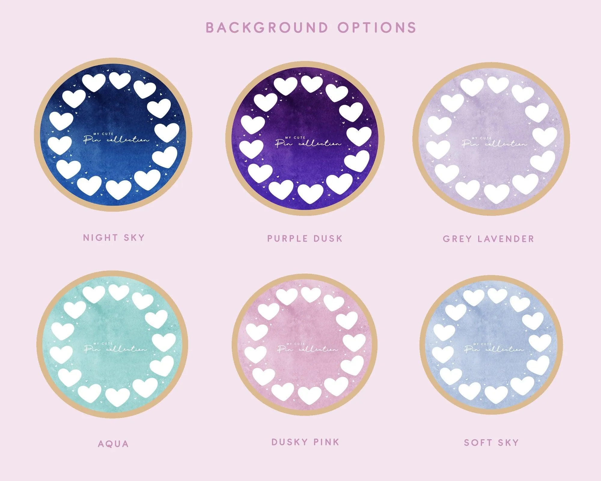 Heart Enamel Pin Display Hoop | Custom Pin Holder | Kawaii Pin Board | Personalised Pin Collection Display
