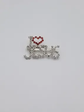 I Love Jesus Brooch