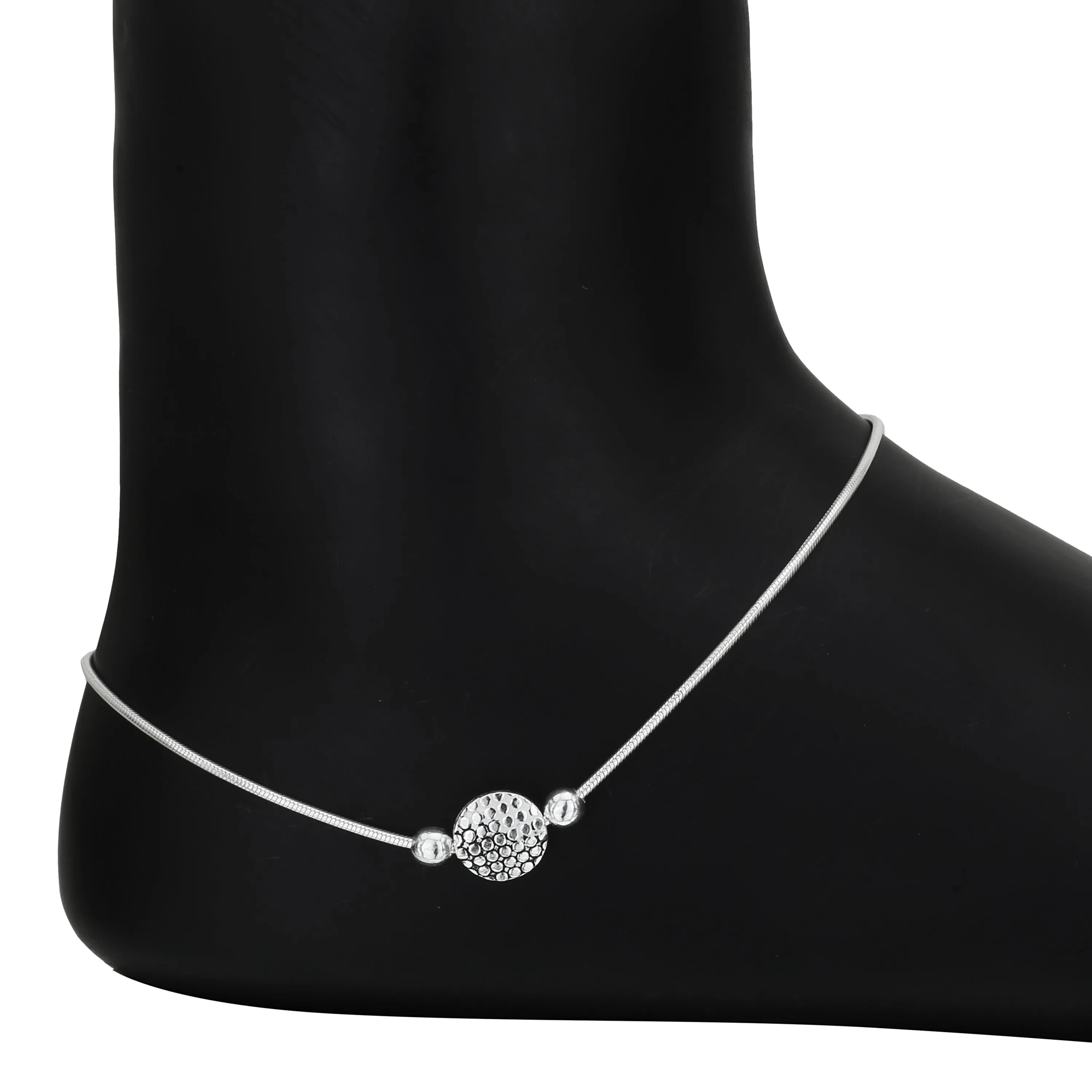 iJuels 925 Sterling Silver Italian Silver anklets/payal set For Girls/Women