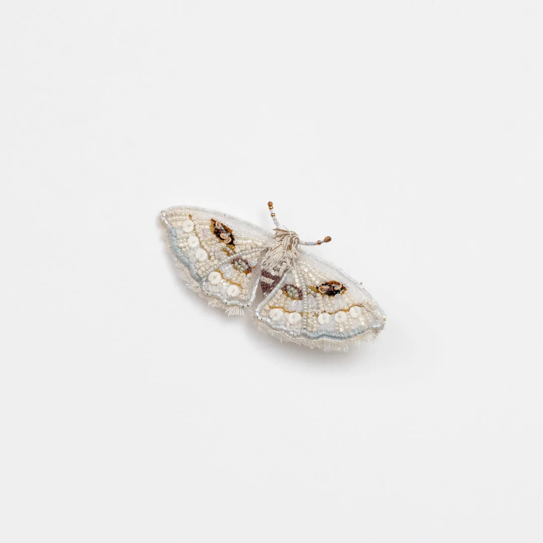 Trovelore embroidered insect brooch